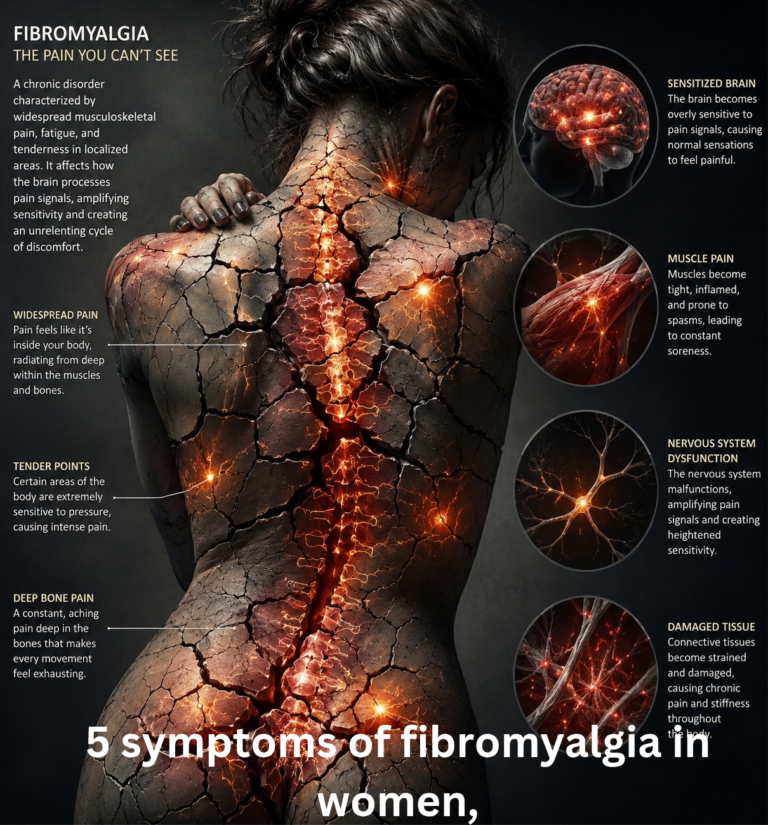5 symptoms of fibromyalgia in women,