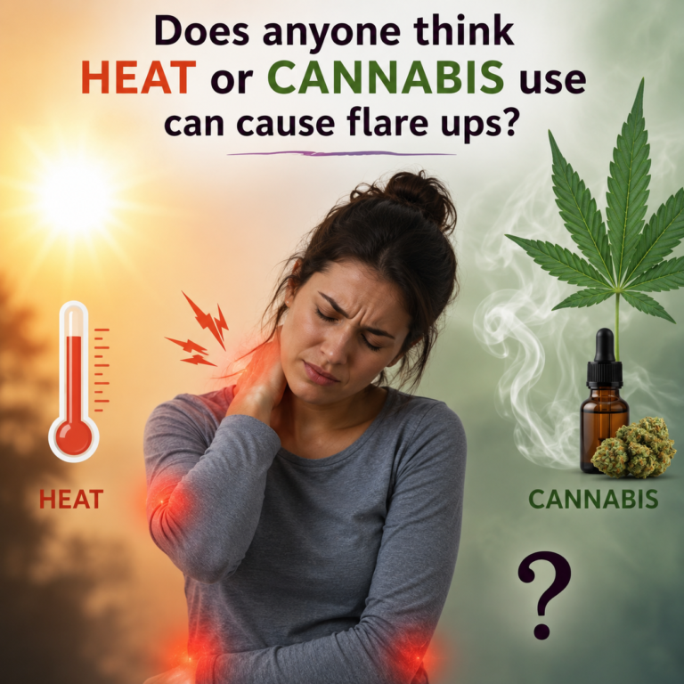 Does anyone think HEAT or CANNABIS use can cause flare ups?